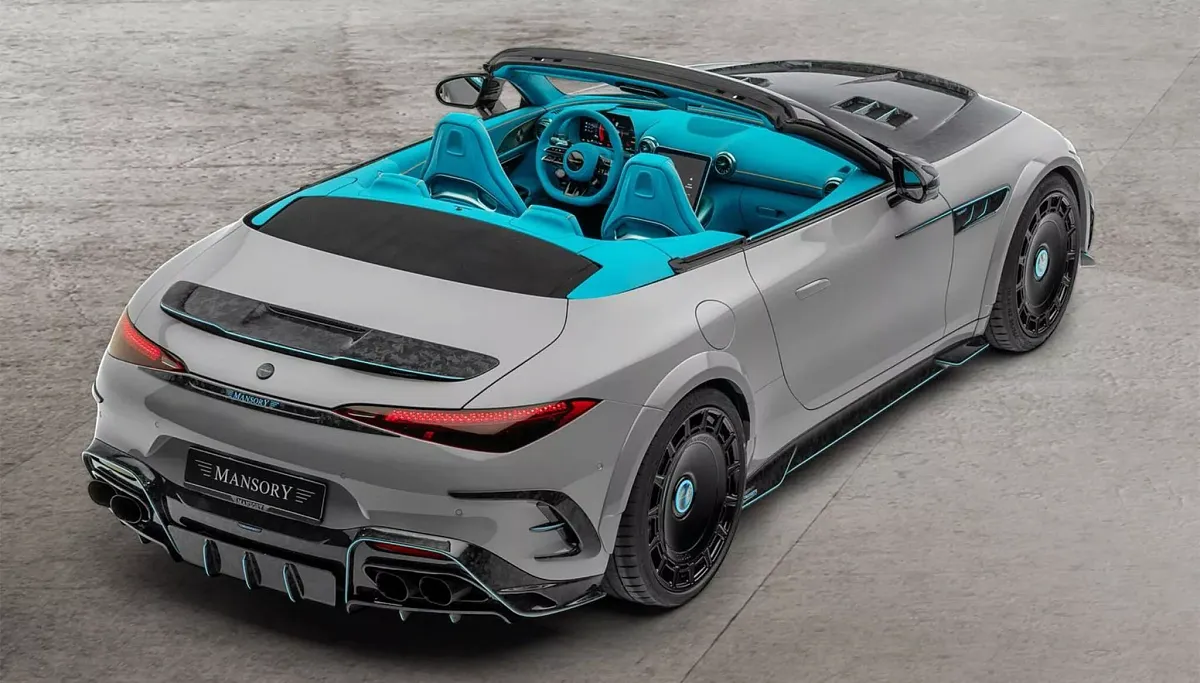 Mansory окрасило мощный Mercedes-AMG SL 63 в яркие цвета и увеличило его  мощность до 850 лошадиных сил - новости Cars.ru